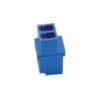 optical fiber lc adapter duplex, high low type weldig body, single mode sm upc blue color, white dust caps