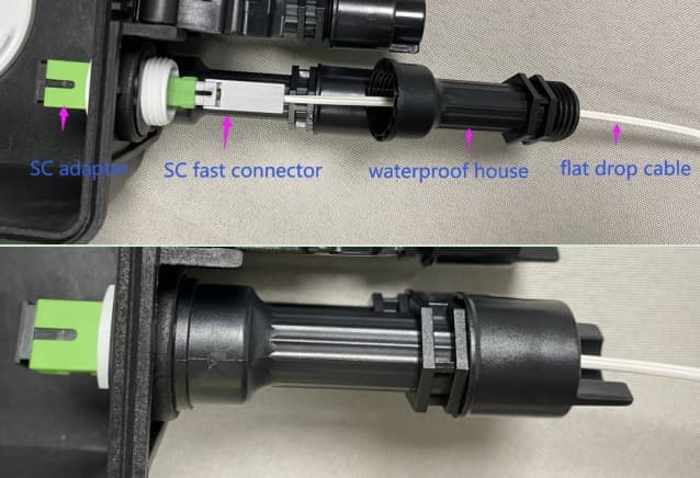 Compact Size, Multi-Function Ftth Fiber Splice Box, 16 Sc Fast Connector, 2pcs 1x8 Abs Splitter Or Blockless Splitter 16b细节5 compact size, multi function ftth fiber splice box, 16 sc fast connector, 2pcs 1x8 abs splitter or blockless splitter