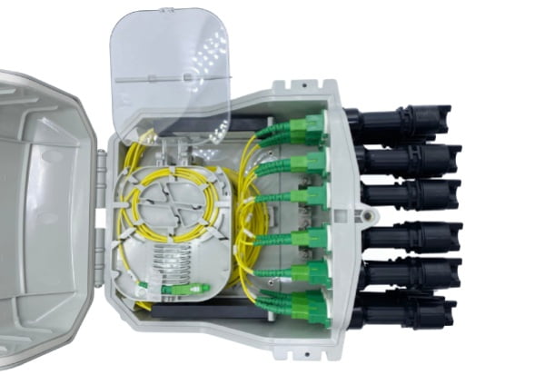 Compact Size, Multi-Function Ftth Fiber Splice Box, 16 Sc Fast Connector, 2pcs 1x8 Abs Splitter Or Blockless Splitter 16b细节6 compact size, multi function ftth fiber splice box, 16 sc fast connector, 2pcs 1x8 abs splitter or blockless splitter