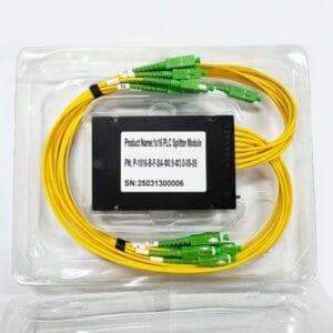 1 16 abs plc splitter cassette type, for gpon optical network,sc/apc connectors,13.8db max loss, individual pack