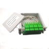 lgx splitter plc 1x16, with in and number mark, with blockless splitter internal, sc couplers,screwlock cover, gray color