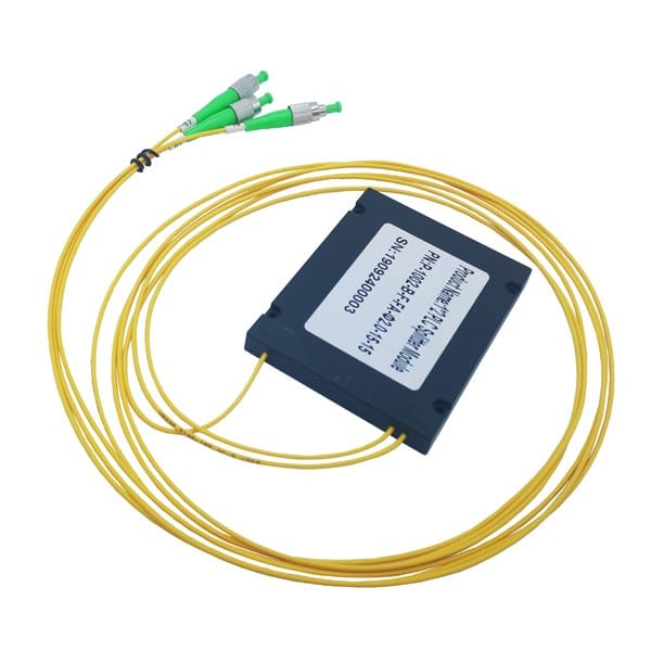 catv network fiber optic abs splitter cassette single mode 1x2 fc apc connectors green
