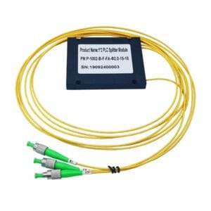 catv network fiber optic abs splitter cassette single mode 1x2 fc apc connectors green