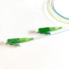 single mode bare splitter 250um ribbon fiber colored for pon network with lc/apc connectors at both sides, 1meter long, 1pc pack