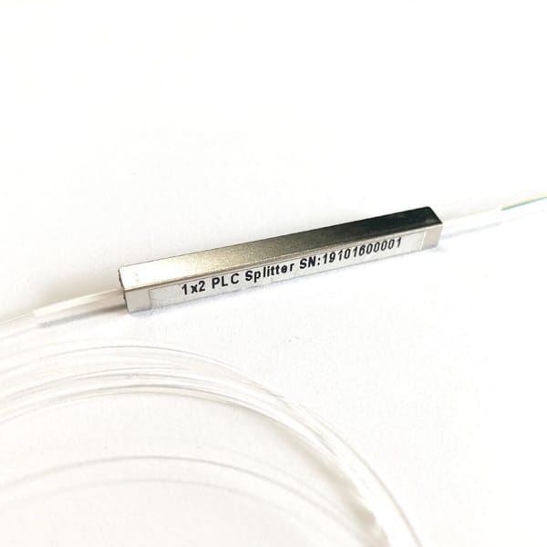 single mode bare splitter 250um ribbon fiber colored for pon network with lc/apc connectors at both sides, 1meter long, 1pc pack