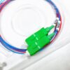 1×2 fiber optic cable coupler loss chart 20:80 sc pigtails green 1.5meter