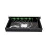 1x32 optical splitter sc connectors, 19inch 32 port fiber patch panel black, 1.2mm thicknes cold rolled steel with spraying