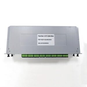 1x32 splitter lgx module with 2 ways 16 couplers, sc apc connectors,lowloss ,high uniformity, 55db return loss.