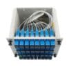 fttp 1 32 splitter for optical passive network, sc/upc connectors, with 4 ways 8 sc adapters