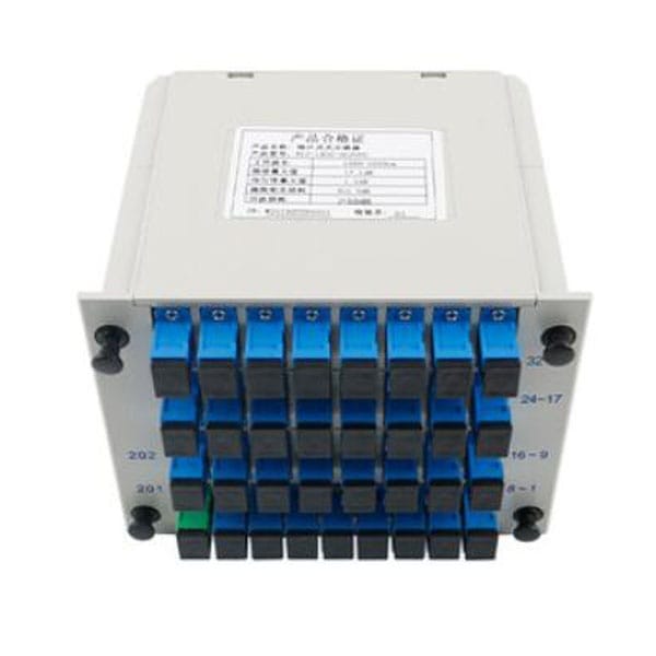 fttp 1 32 splitter for optical passive network, sc/upc connectors, with 4 ways 8 sc adapters