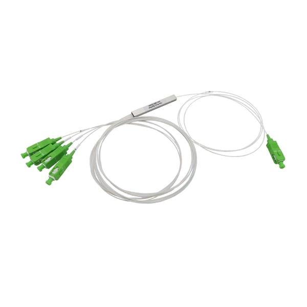 1x4 Fiber Splitter Ribbon Fiber Optic Cable 4 Way Out Port SC APC Connectors, White Loose Tube,1 Mts 1x4 mini splitter sc apc 2 1x4 fiber splitter ribbon fiber optic cable 4 way out port sc apc connectors, white loose tube,1mts