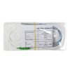 xgs pon splitter 1×5 unbalanced fiber optic plc blockless type, sc connectors green with white pigtail, custom 80/20, 75/25, 70/30, 60/40, 65/35