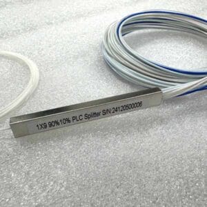 unbalanced gpon fiber splitter 1x9 90 10, without connectors, custom connectors, split ratio,fiber type