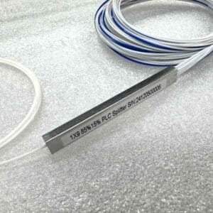 xgs pon splitter planar 1x8 85/15, single mode fiber g657a2 smf 28e corning fiber,
