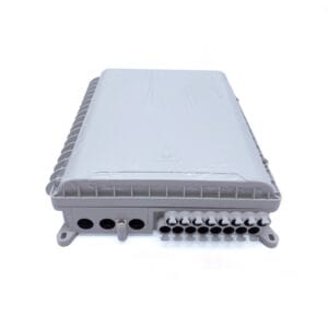 fttx outdoor cable distribution box, 3 inlet 16 outlet fiber optic termination cabinet, white
