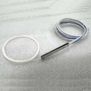 gpon splitter 1x9 55%/45%, without connectors, white color g657a2, no water peak, individual pack