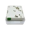 1 port roseta fibra optica movistar custom, transparent front cover, sc simplex or duplex adapters optional, bottom cable entrance