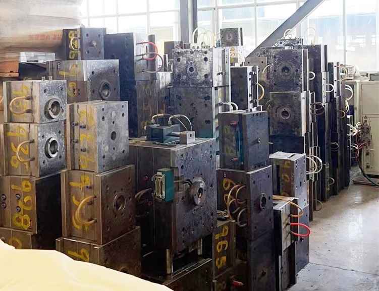 2. install plastic molds