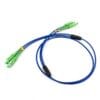 armored fiber jumper sc/apc sc/apc duplex sm g657b3 lszh, 3.0mm blue 1 meter