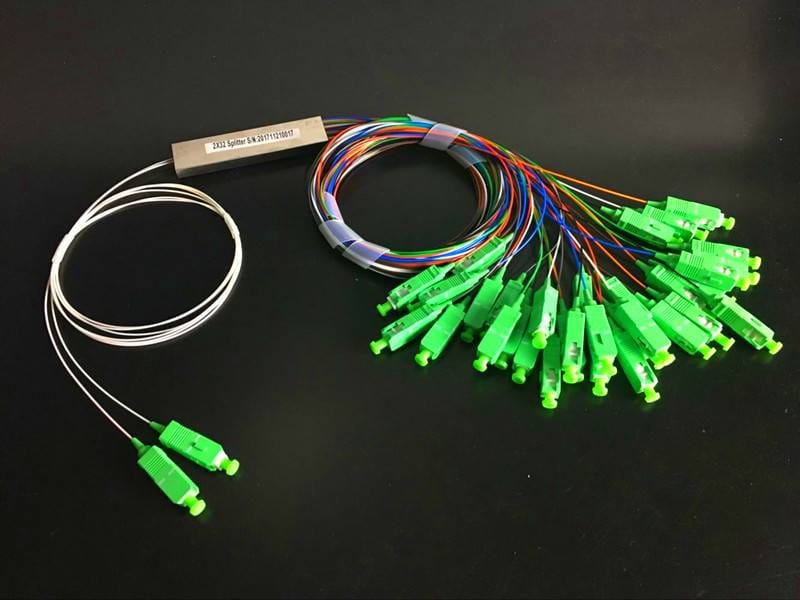 2x16 fiber optic plc splitter
