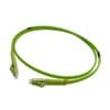 200ge duplex om5 lc lc fiber patch cord wtih clip, 850nm green housing and boot, lszh 50/125um fiber core