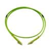 200ge duplex om5 lc lc fiber patch cord wtih clip, 850nm green housing and boot, lszh 50/125um fiber core