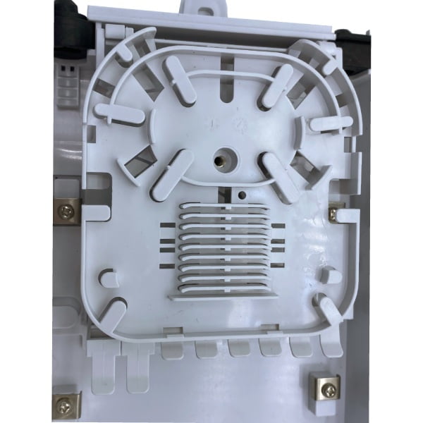 16 ports access terminal box for ftth network, 4 port for main cable go straightly through the box