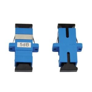 sc/upc single mode fiber attenuation in catv, 5db attenuator, blue