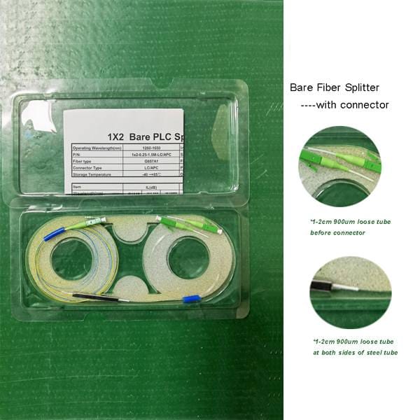 bare fiber plc splitter with connectors lcapc