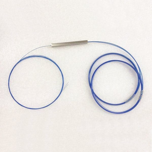 pon splitter 2x8 with ribbon bare fiber 250um, input and output 1.5m, custom fiber coating yellow, red, blue