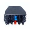 outdoor wall mount fiber splice box for 1x2 coupler +1x8 splitter, 10 mini sc ports, ip65 protection