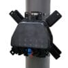 outdoor wall mount fiber splice box for 1x2 coupler +1x8 splitter, 10 mini sc ports, ip65 protection