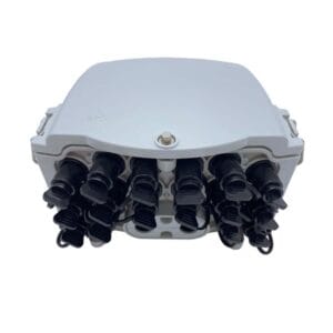 outdoor 16 port optical distribution box for 2pcs abs box plc splitter 1:8, 2 splice trays, cable port can be uncut port or 1 cable gland