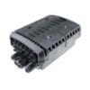 ip68 outdoor fiber distribution cabinet,pp+gf material, pre terminated with 16 mini sc adapter and 1:16 spltiter, black