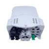 plastic ftth optical fiber distribution box for outdoor use, assembled with 1:8 splitter, sc adatpers, white, ip65