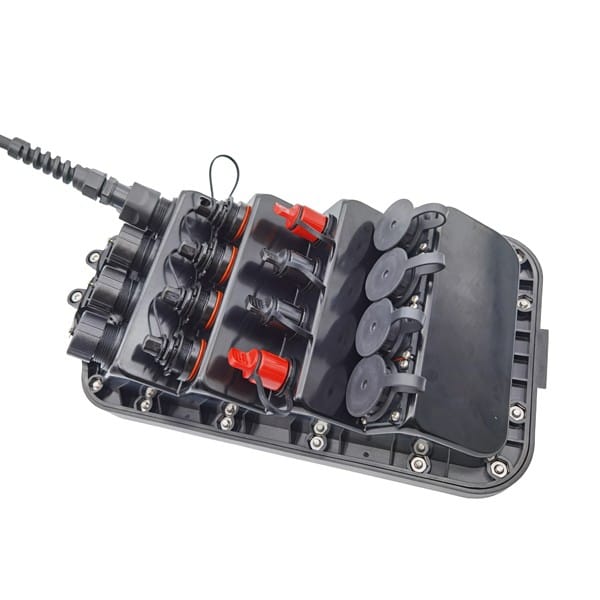 ip67 16 ports outdoor waterproof fiber splitter distribution box for odva, pdlc, mini sc, optitap, fullaxs adapters