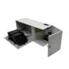 wall mounted 96 cores odb fiber optic, fiber optic conection box with 48 sc adapters and pigtails with splice cassettes, 4x 1:16 abs splitter holder