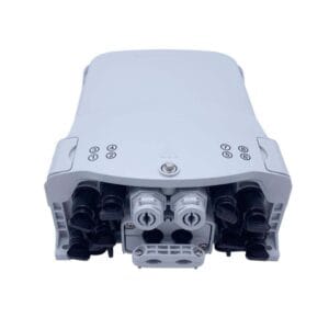 8 port optical splitter box for fiber optic cable 36 cores single fiber splicing, 8pcs mini sc adapters, with number mark and buckle lock