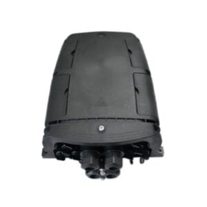 outdoor ip68 high impact ofc splitter box for 1x8 mini splitter with connectors sc, 4 main cable entrance, wall/pole mount, pp+gf black