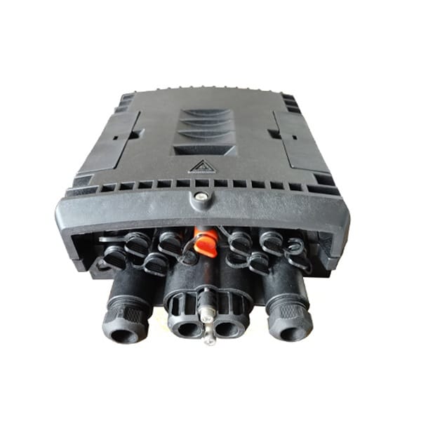 ftth fttx drop cable closure splitter 1x8 sc, custom adapter cover color, 4 cable entrance for fiber optic cable
