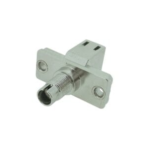 fiber optic adapter din female to lc female, simplex, silver, metal housing, sm & mm