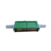 r&m brand e2000 adapter steel housing & clip, single mode fiber 9/125um apc green, simplex, white cap, 10pcs/box
