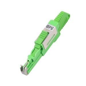 e2000 apc build out attenuator, green, 5db, smf 28e fiber