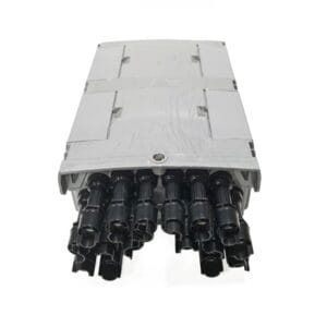 ftth drop cable fiber optic distribution box, 30 cores single fiber, 2 uncut port, ip65 white