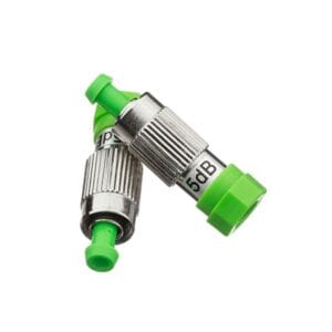 fc attenuator, apc green, 5db, 1310nm, 1550nm single mode fiber,1pc/bag