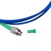 polarization maintaining patch cord fc apc to fc apc with armored cable 3.0mm blue, single core simplex single mode 9/125um, slow axis to the key, pm1550 fiber 0.5m