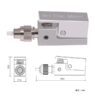 bare fiber adapter fc apc upc metal, built in integrated bare fiber chuck