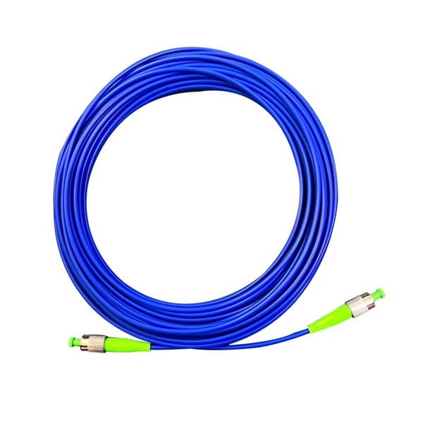 fc fc patch cord apc green, blue fiber optic cable smf single mode g657a1 3.0mm 10m simplex 9um