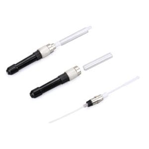 catv fc fusion mechanical splicer for 250um bare fiber with 40mm splicing sleeve protectors transparent tube, 98mm