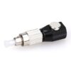 bare fiber test adapter fc upc round boot with 125um 127um hole, metal body,1000times plug